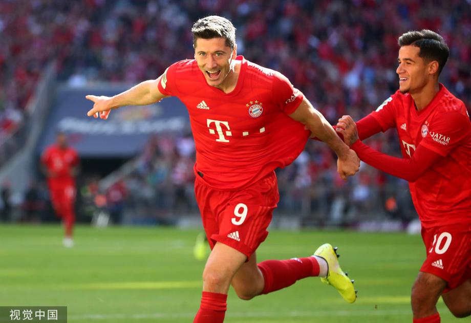 [图]德甲-莱万2球库鸟传射 拜仁主场4比0科隆